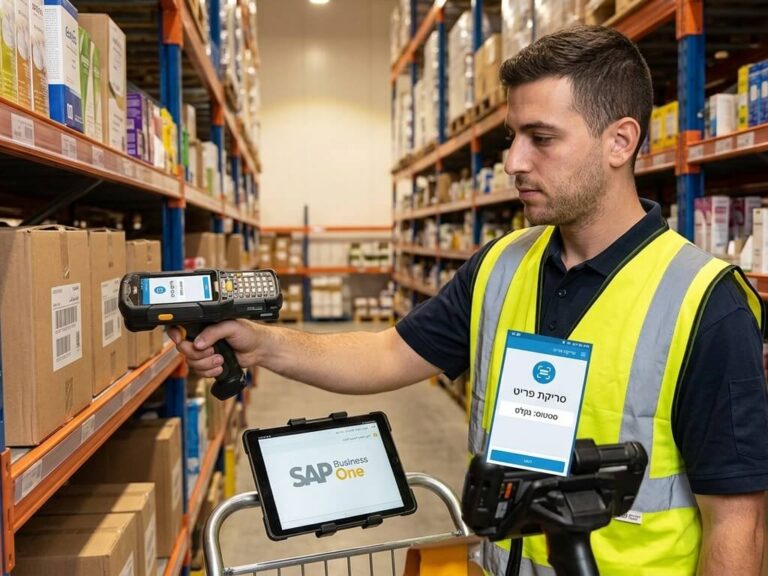 מסופונים למחסן: המדריך המלא לייעול המלאי ואינטגרציה ל-SAP Business One