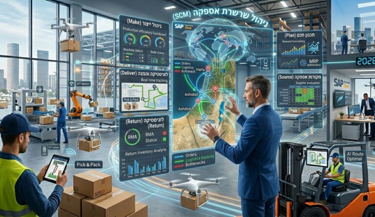 ניהול שרשרת אספקה (SCM) בעידן הדיגיטלי: המדריך המלא והמעמיק לאופטימיזציה עסקית